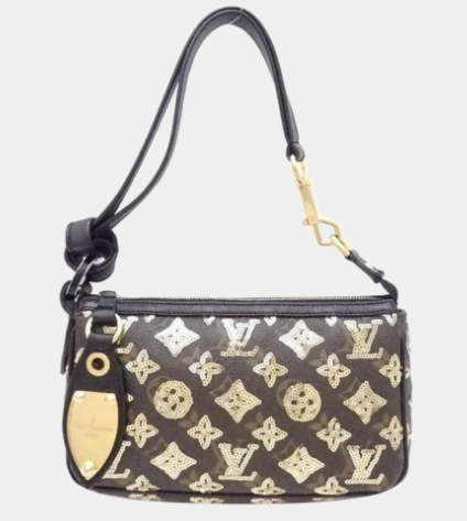 Louis Vuitton Brown Monogram Canvas Eclipse Pochette Accessoires Shoulder Bag