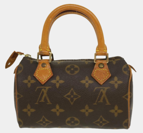 Louis Vuitton Brown Monogram Canvas Nano Speedy Top Handle Bag